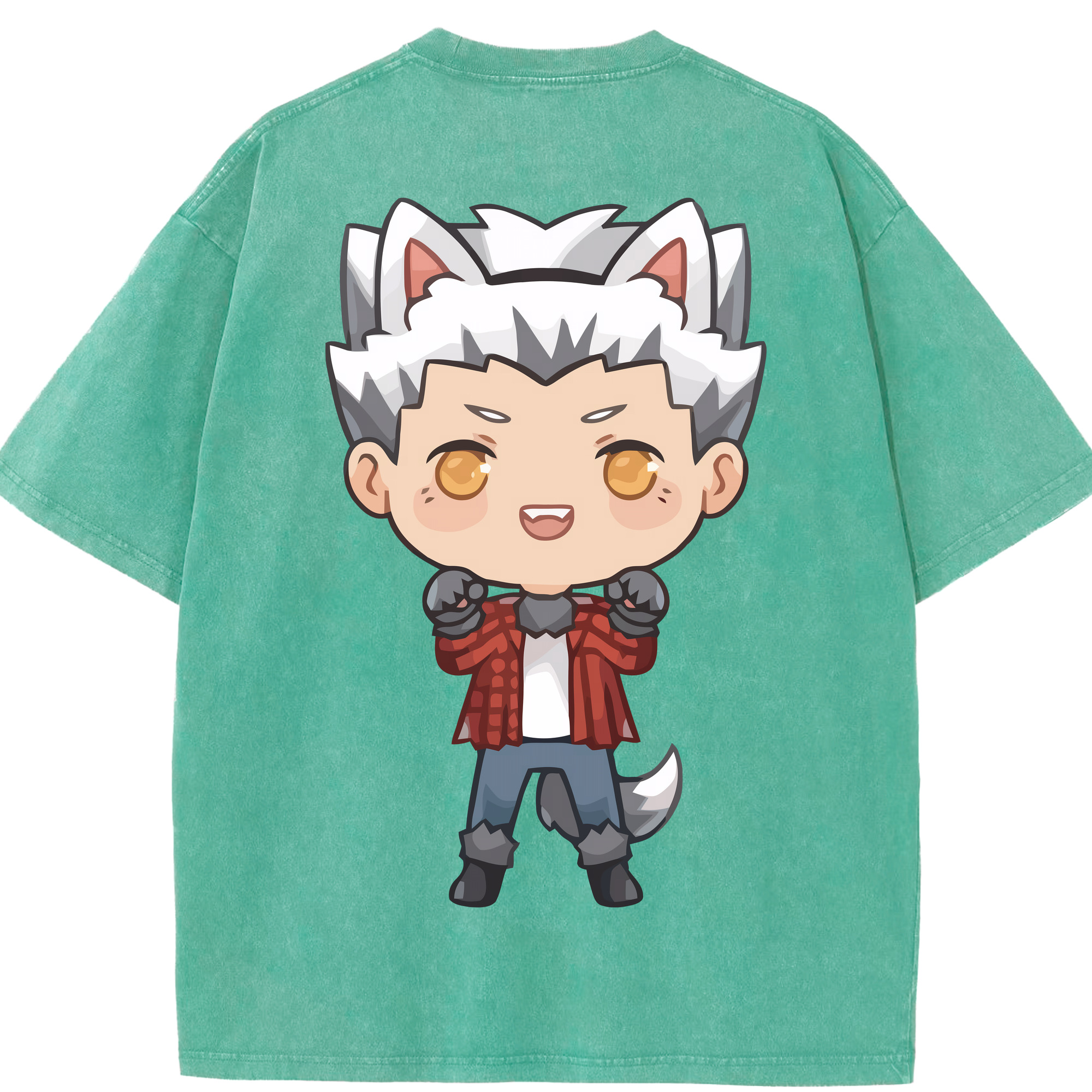 （画像用） ハイキュー!! Haikyu!! 綿100% ヴィンテージ風 半袖Tシャツ（背面プリント）